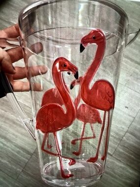 New Hot House Pitcher- flamingos